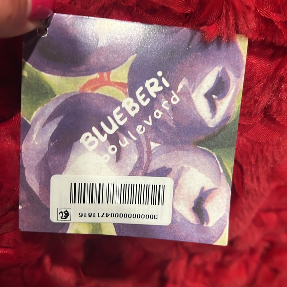 Blueberi Boulevard Red Floral Kids Coat, size 4T - Picture 9 of 10